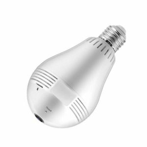 Panorama Nanny Camera - Wi-Fi Light Bulb - 360 Degrees Wide Angle