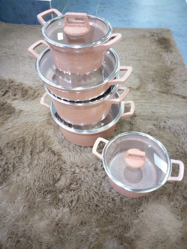 10 Pcs Heavy Duty Granite Coated Nonstick Cookware set The Cosy