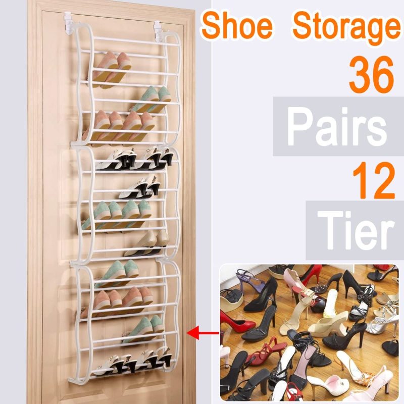 OVER THE DOOR SHOE-RACK; 36 pairs