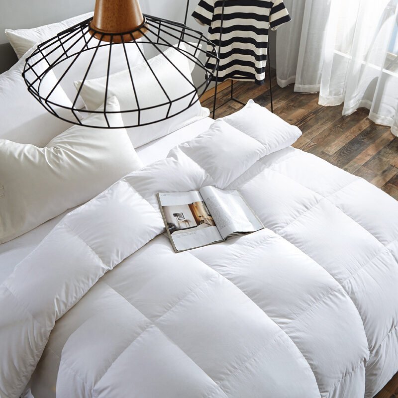 Plain White Cotton Duvet Set