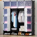 4-Column Plastic Wardrobe