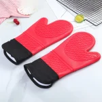 Silicone heat resistant gloves