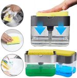 Dishwashing Soap Dispenser With Sponge Holder