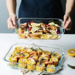 2 PIECE GLASS BROSILLICATE BAKE PAN