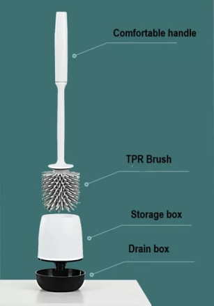 silicon toilet brush 