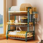 3-Tier Dish Rack with Cutlery Holder