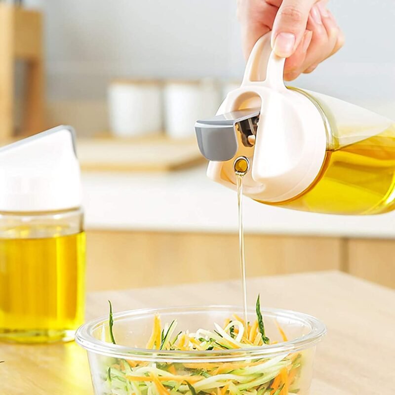 600ml Glass Jar with Automatic Cap and Stopper