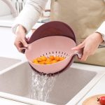 2-in-1 Plastic Washing Bowl and Strainer