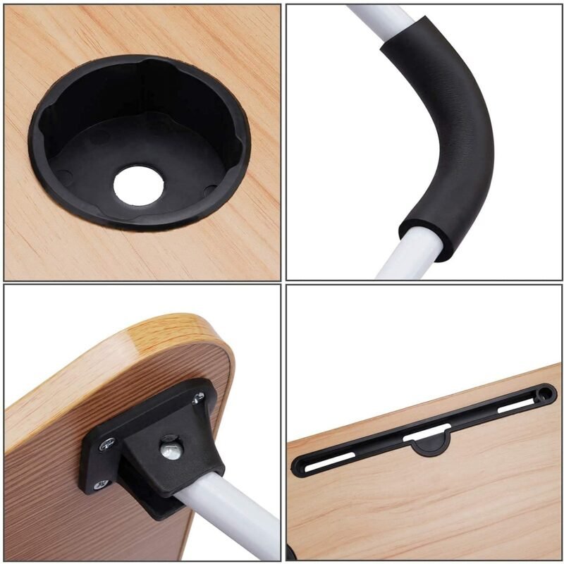 Multi-Purpose Foldable Laptop Table With Cup  Holder - Image 3