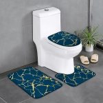 Non Slip Marble-Like Bathroom Mats Set