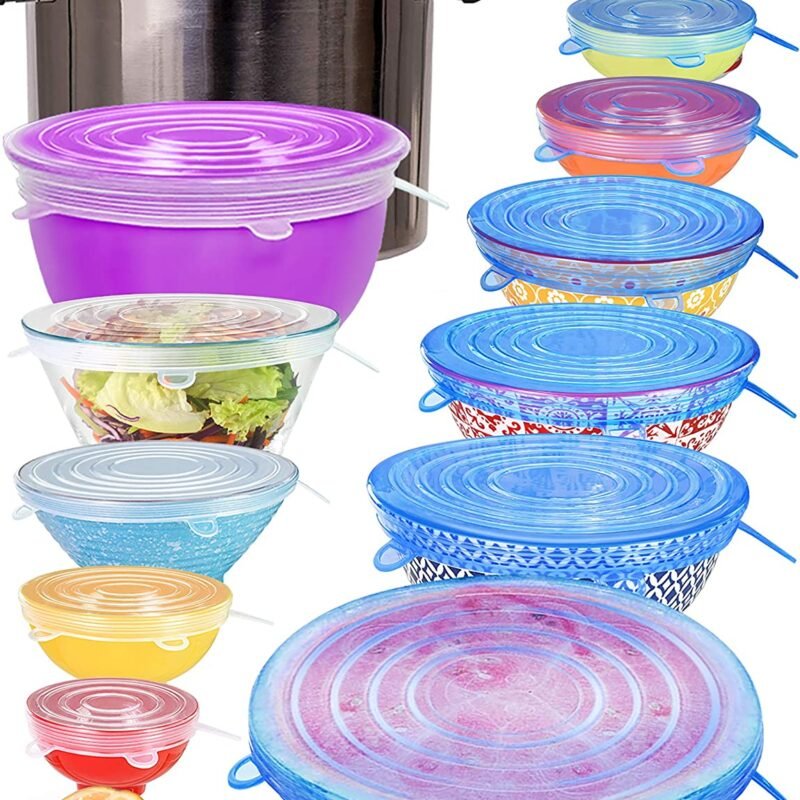 6pcs Silicone Stretch Lids