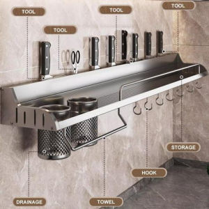 Aluminum Kitchen Organizer Rack