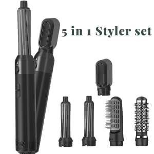 5 in 1 Electric Hair Straightener Curler Set