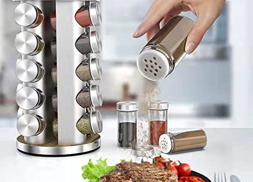 rotating kitchen spice rack