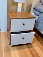 Modern Bedside Table with 2 Drawers