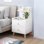Modern Bedside Table with 2 Drawers