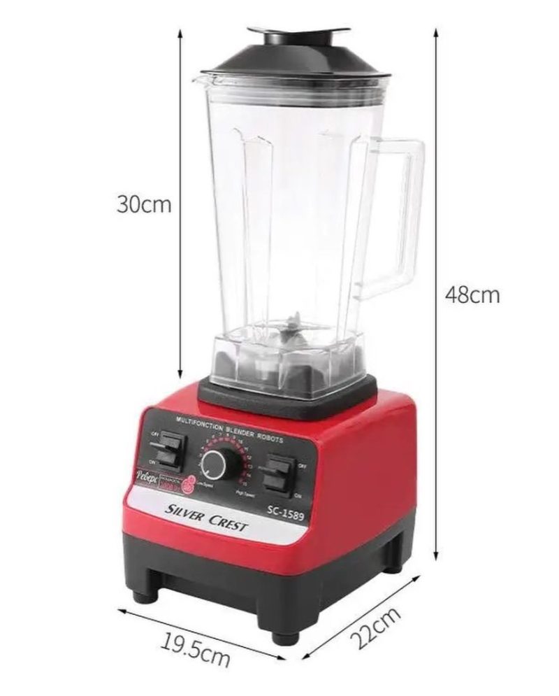 2in1 Silver Crest Commercial Blender - Image 4