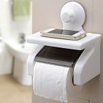 Plastic Tissue Roll Holder with Shelf Rack