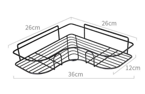 Corner bathroom organizers