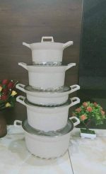 10Pcs Granite Aluminum Cookware Set