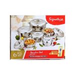 6Pcs Signature Stainless Steel Casserole Hotpots.