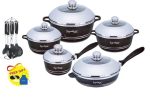 21 pcs Imperial Aluminum Nonstick Cookware set