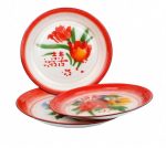 30 cm Enamel Round Trays Decorated
