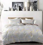 Luxury Gold Marble Duvet Cover Set