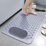 Rubber Bath Mat With Foot Scrub