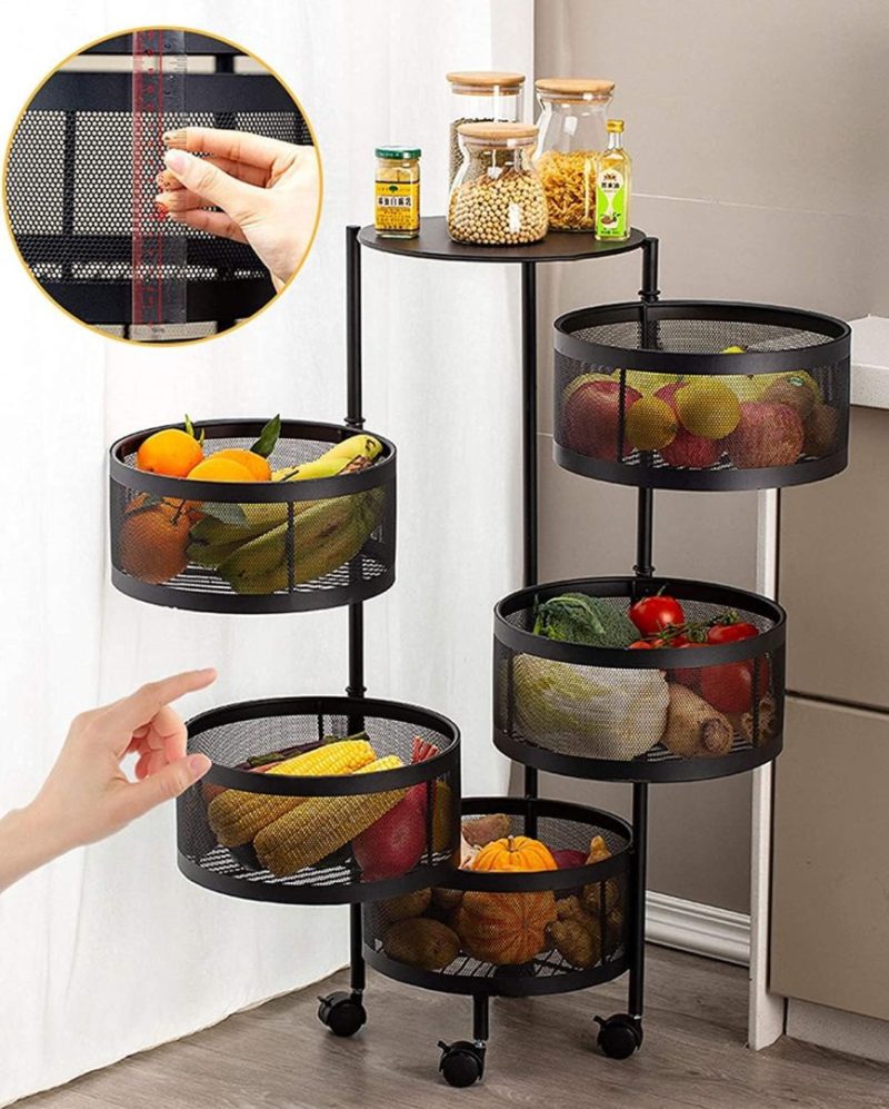 5 Tier  Multi-Layer Kitchen Storage Rack - Image 3