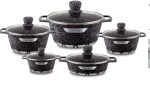 Signature 10Pcs Granite Aluminum Cookware Set