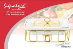 Signature 15" (3.0L) rectangular porcelain casserole