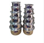 12/23 (24 Pcs) Double Polish Sufurias with Lid