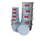12/23 (12Pcs) Flat Bottom Sufurias with Lid