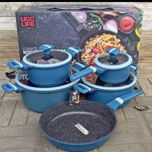 9Pcs Granite Cookware Set