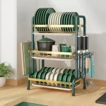 Carbon steel metallic dishrack