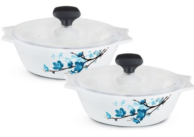 Glass casserole set
