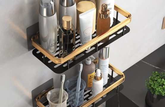 Aluminum bathroom organizer