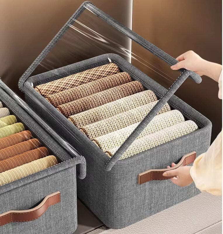 Wardrobe Foldable Clothes Organizer with a Cover