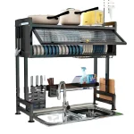 Over the sink dish drainer